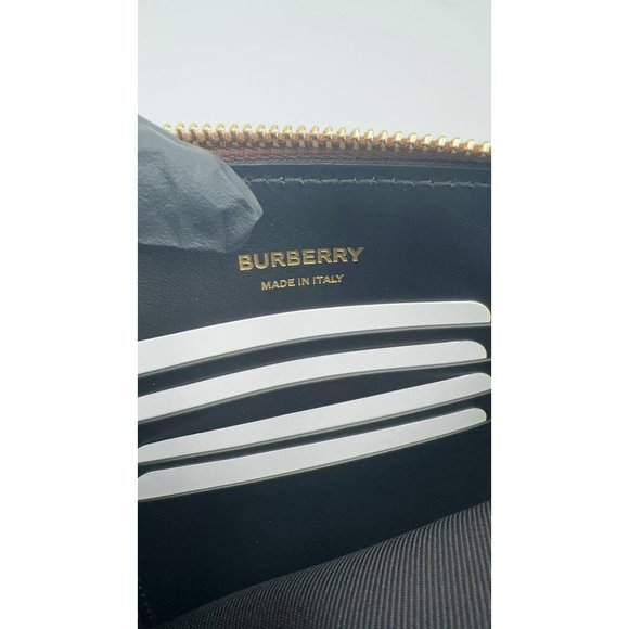 Burberry Horseferry Check Peyton Crossbody Clutch Bag Brown - Picture 9 of 12